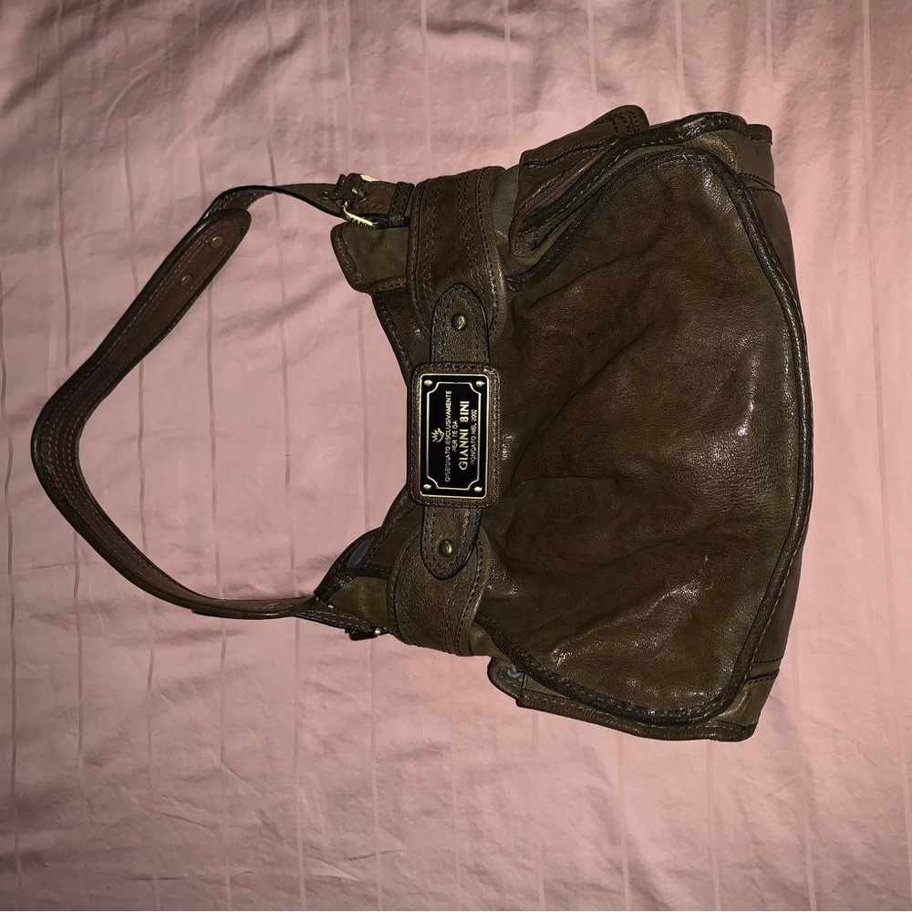 GIANNI BINI BROWN LEATHER BAG